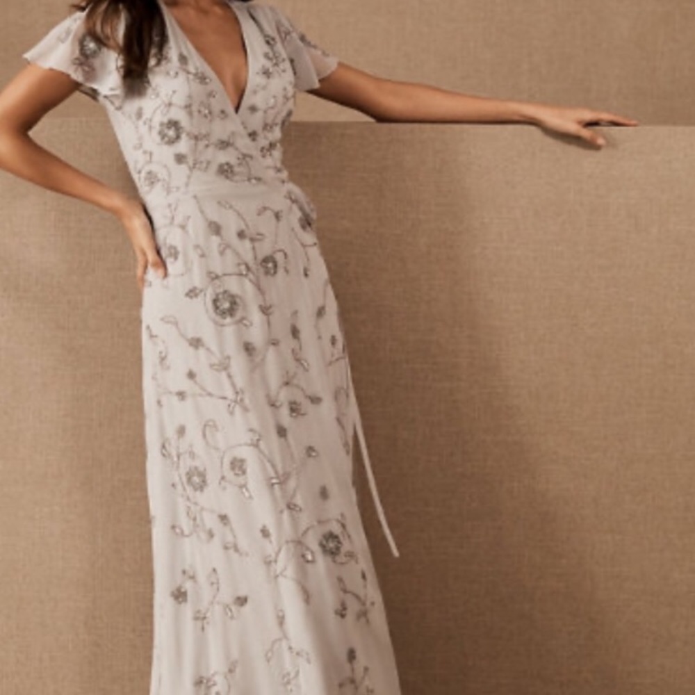 BHLDN Plymouth Dress Fog